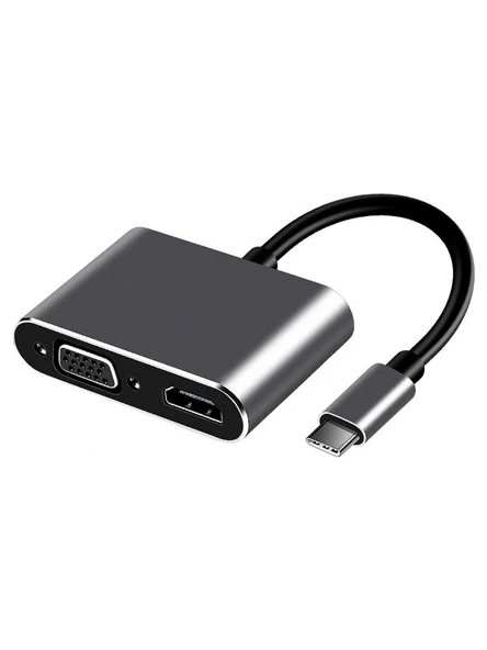 Frisby Fa-7678C Type-C - Hdmi+Vga 4Kx2K Adaptör ürün görseli 1