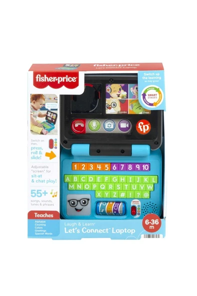 Fisher Price Oyuncak Eğlen ve Öğren İlk Bilgisayarım HHH08 ürün görseli 1