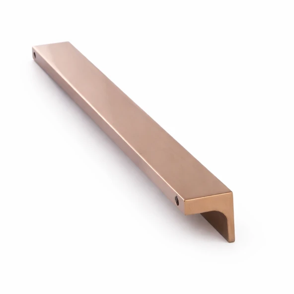 Lada Parlak Bronz Metal 224 mm 22.4 cm Uzun Mobilya Çekmece Dolap Kulpları Mutfak Dolabı Kapak Kulbu ürün görseli 1