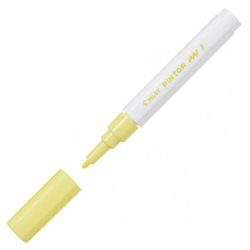Pilot Pintor Keçeli Markör Dekor Boya Kalemi (F) Pastel Sarı Sw-Pt-F-Py (6 Lı Paket) ürün görseli 1