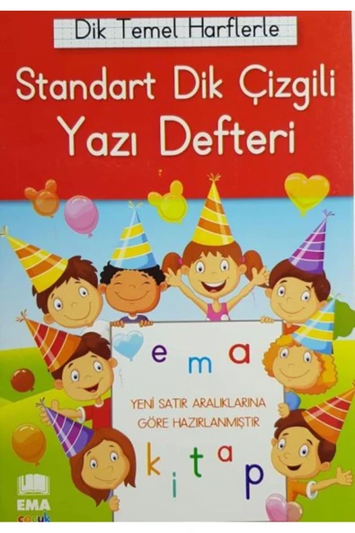 Ema Dik Temel Harflerle Yazı Defteri Renkli ürün görseli 1