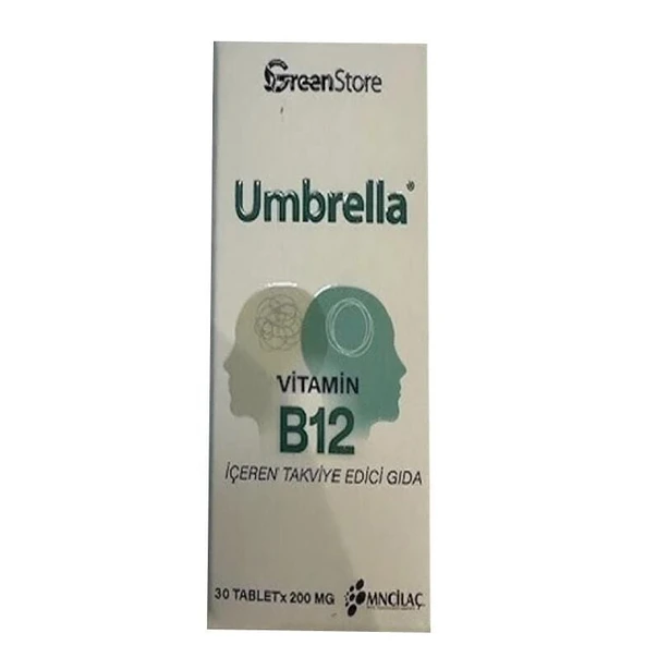 Umbrella Vitamin B12 30 Tablet ürün görseli 1