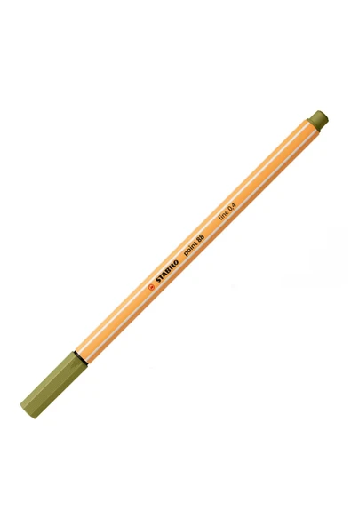 Stabilo Fineliner Point 88 İnce Keçe Uçlu Kalem 88 Point 0.4 Mm Yosun Yeşili 88/35 (10 Lu Paket) ürün görseli 1