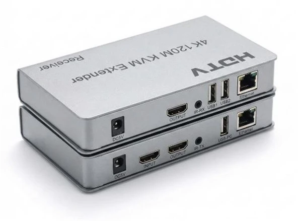 Enkado Ekd-He120Kvm 4K 120 Metre Hdmi Usb Kvm Extender ürün görseli 1