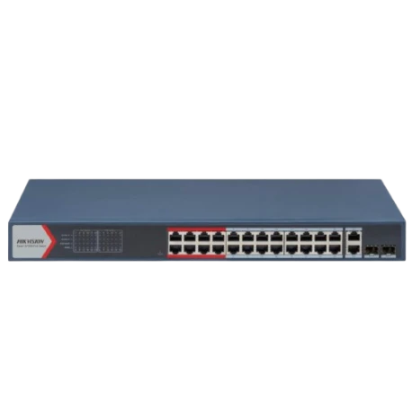 Hikvision Ds-3E1326P-Ei 24 Port 10-100-1000 Mbps Gigabit Switch 370W ürün görseli 1