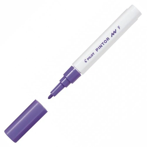 Pilot Pintor Keçeli Markör Dekor Boya Kalemi (F) Mor Sw-Pt-F-V (6 Lı Paket) ürün görseli 1