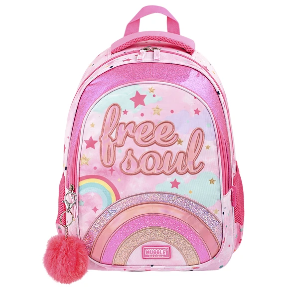 Muggle İlkokul Sırt Çantası Glitter Rainbow Koleksiyonu Mu-9060 ürün görseli 1