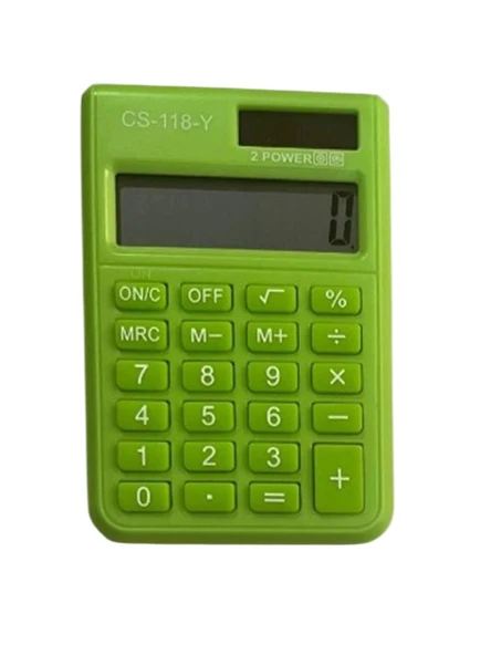 Csl Cs-118-Y Yeşil 8 Hane Cep Tipi Hesap Makinesi ürün görseli 1