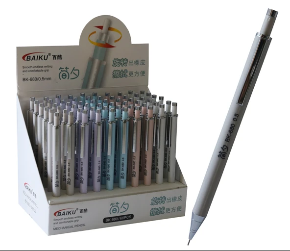 Bafix Baiku Versatil Kalem (Mekanik Kurşun Kalem) 0.5 Mm Bk-680 (60 Lı Paket) ürün görseli 1