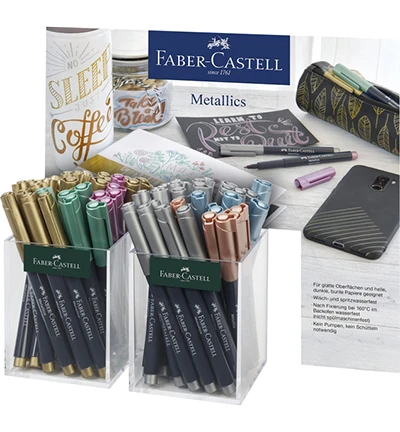 Faber-Castell Metalik Markör Kalem 60 Lı Stant ürün görseli 1