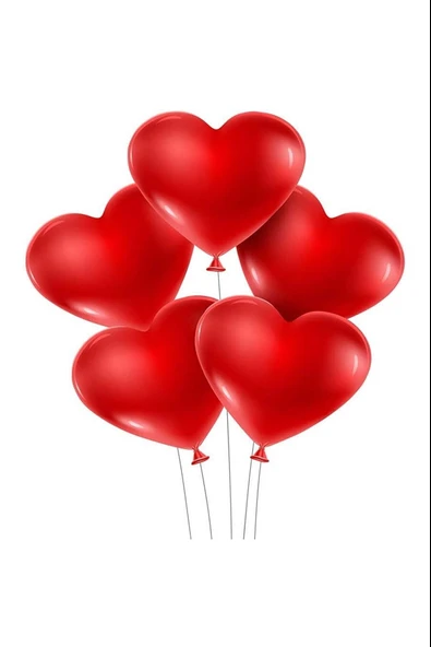 Bafix Balon 12 Inc Kalp Kırmızı (100 Lü Paket) ürün görseli 1