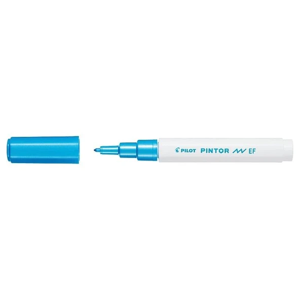 Pilot Pintor Keçeli Markör Dekor Boya Kalemi (Ef) Metalik Mavi Sw-Pt-Ef-Ml (6 Lı Paket) ürün görseli 1