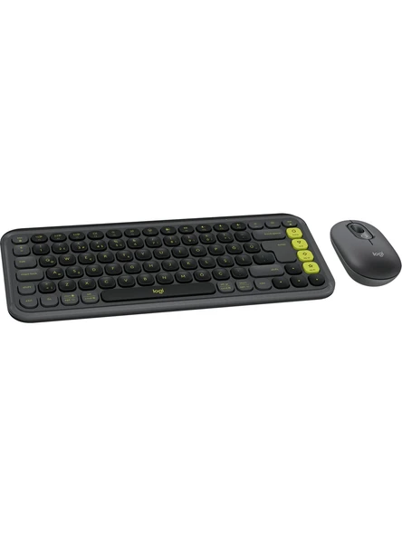 Logitech Pop İcon Combo 920-013075 Gri Kablosuz Klavye Mouse Seti ürün görseli 1