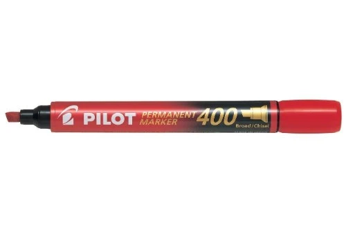 Pilot Permanent Markör Kalem (Koli Kalemi) Kırmızı 400 (12 Li Paket) ürün görseli 1