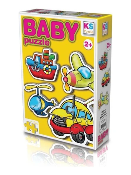 Ks Games Ulaşım/Transportation 4İn1 Puzzle 2/3/4/4 ürün görseli 1