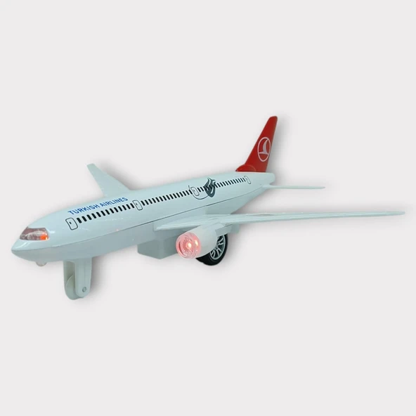 Çek Bırak Metal Yolcu Uçağı - 18 cm - Orta Boy ürün görseli 1