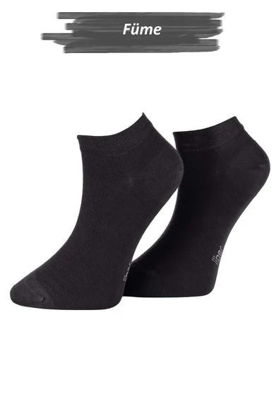 Jiber Erkek Bambu Patik Likralı Çorap 6750 - 12 Adet  Füme 40-44 ürün görseli 1