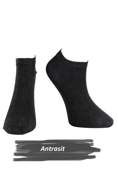 Jiber Erkek Bambu Patik Likralı Çorap 6750 - 12 Adet  Antrasit 40-44 ürün görseli 1