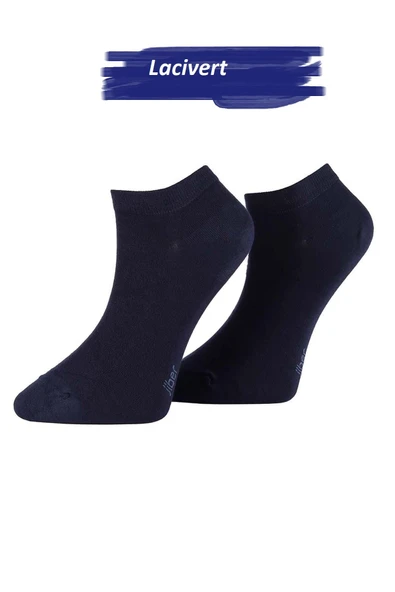 Jiber Erkek Bambu Patik Likralı Çorap 6750 - 12 Adet  Koyu Lacivert 40-44 ürün görseli 1