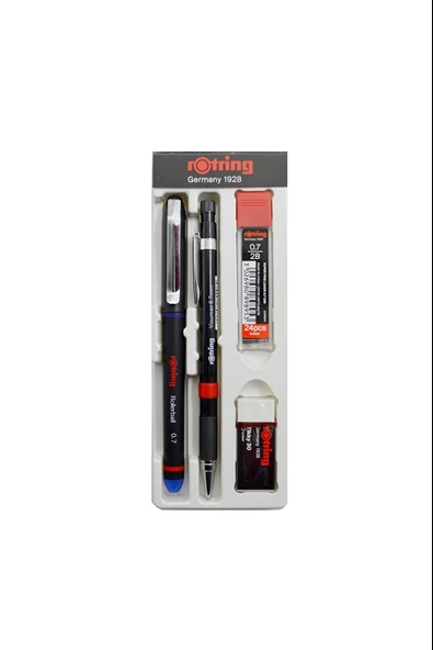 Rotring Ofis Seti Visumax Versatil Kalem 0,7 Mm + Roller Kalem Mavi RO-OFISSET-M ürün görseli 1