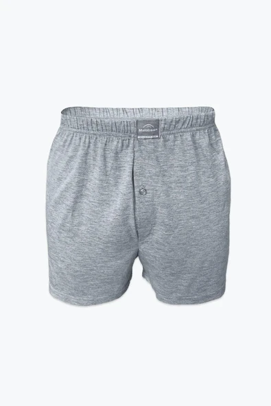 Kapbirtane Malabadi Erkek Geniş Kalıp Büyük Beden %100 Pamuk Battal Boxer 90024- 6 Adet  Gri 7XL ürün görseli 1