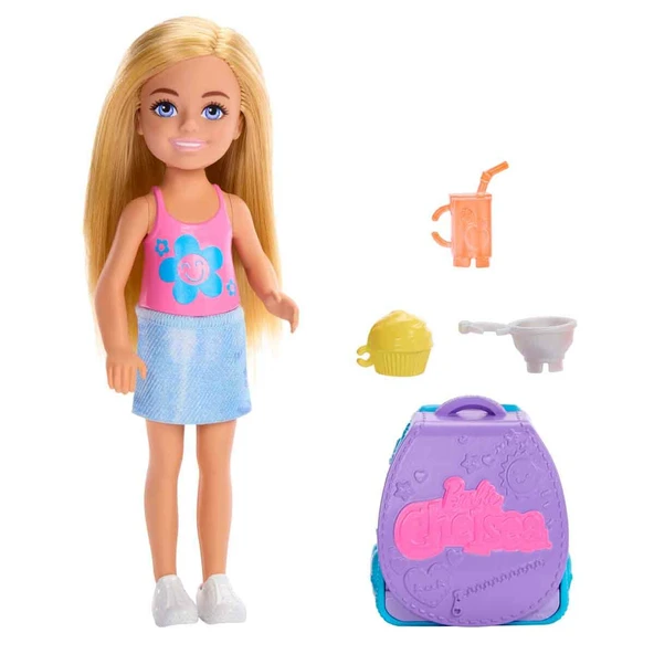 Barbie Oyuncak Chelsea Sırt Çantası Olabilen Cupcake Oyun Seti JBF46 ürün görseli 1