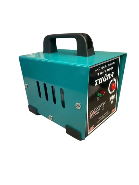Tuğra Tgr6 Akü Şarj Cihazı 12 Volt 6 Amper Şarj Dolu Göstergeli ürün görseli 1