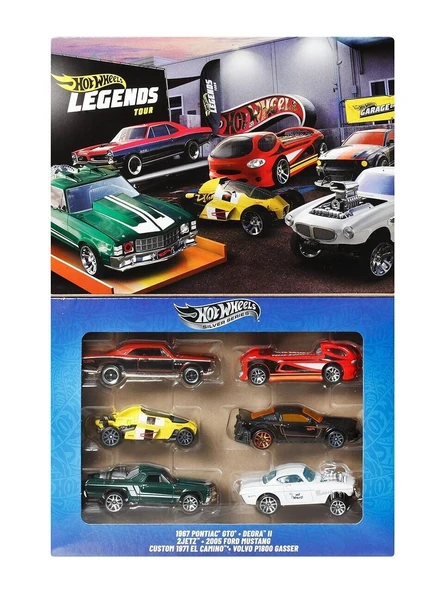 Hot Wheels Oyuncak Efsane Temalı Çoklu Arabalar 6’lı Araba Seti JBY78 ürün görseli 1