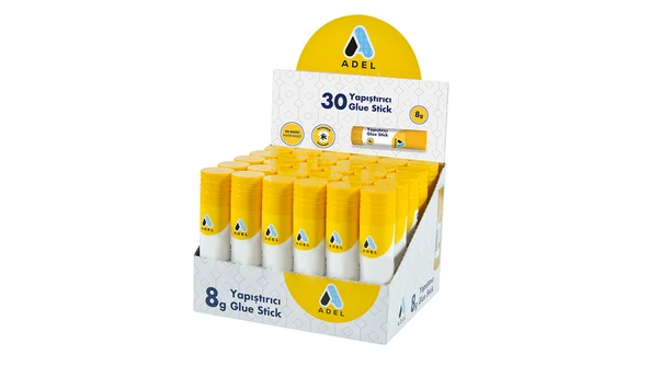 Adel Stick Yapıştırıcı Glue 8 Gram 2025 (30 Lu Paket) ürün görseli 1
