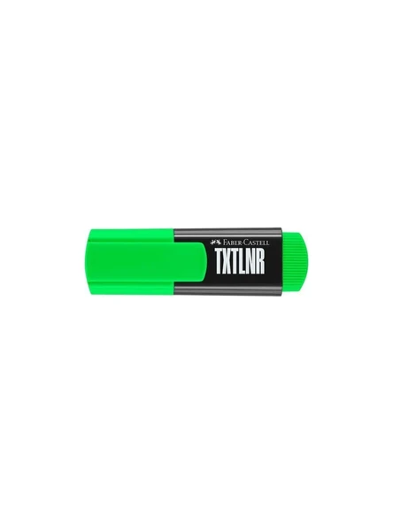 Faber-Castell Mini Textliner Fosforlu Kalem Yeşil 5030154263000 (10 Lu Paket) ürün görseli 1
