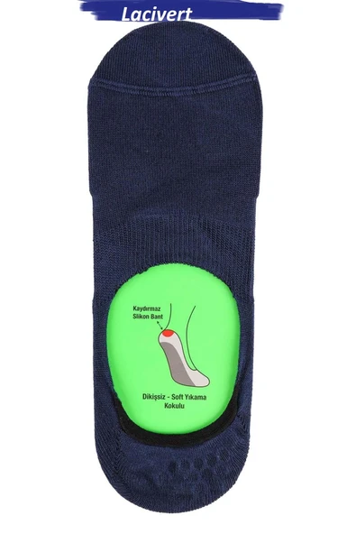 Jiber Erkek Bambu Babet Çorap 7001- 12 Adet  Lacivert 40-44 ürün görseli 1