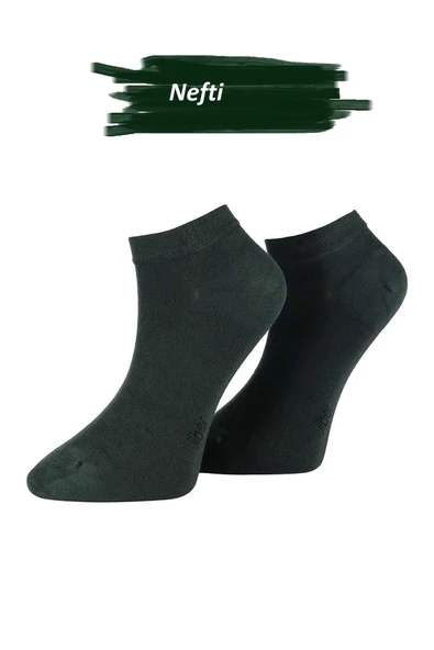 Jiber Erkek Bambu Patik Likralı Çorap 6750 - 12 Adet  40-44 Nefti ürün görseli 1