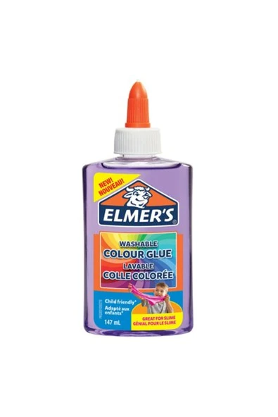 Elmers Şeffaf Renkli Slime Yapıştırıcı Mor 147 ML 2109488 ürün görseli 1