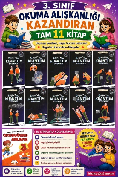 3. Sınıf Okuma Alışkanlığı Kazandıran Okumayı Sevdiren Tam 11 Kitap -14 ürün görseli 1