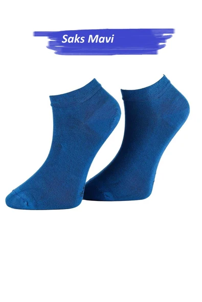 Jiber Erkek Bambu Patik Likralı Çorap 6750 - 12 Adet  Saks Mavi 40-44 ürün görseli 1