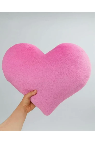 Yastıkland PEMBE PELUŞ KALP HARİKA TASARIM ürün görseli 1