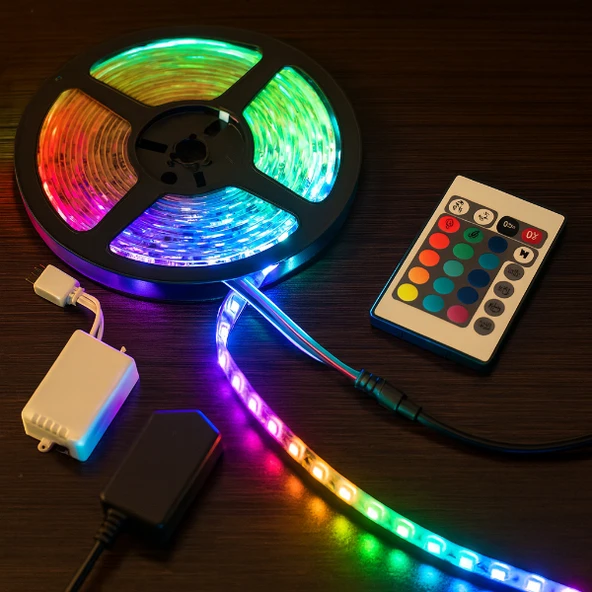 RGB Şerit 54 LED Kumandalı USB Bağlantılı ürün görseli 1