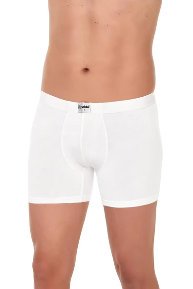 Yıldız Erkek Bambu Likralı Boxer 320/324 - 3 Adet  Beyaz XL ürün görseli 1