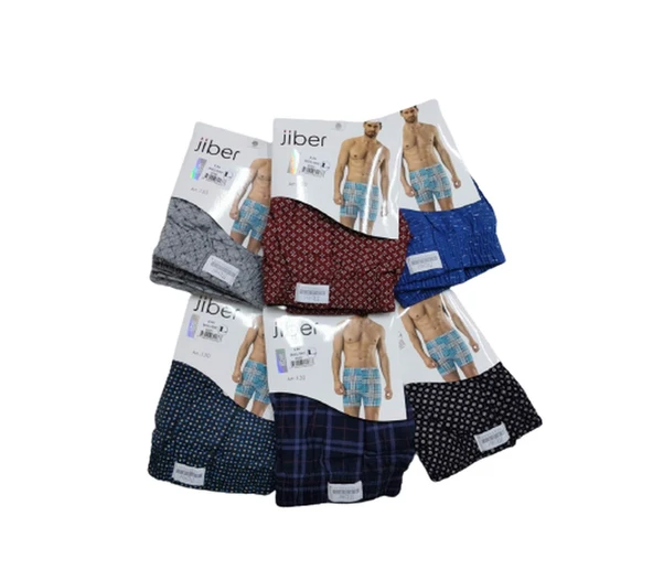 Jiber Erkek Baskılı Karışık Renk Boxer 130 - 12 Adet  M Karışık Renk ürün görseli 1