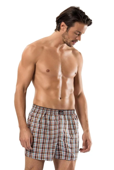 Erdem Erkek Poplin Desenli Boxer 1440 - 6 Adet  Karışık Renk S ürün görseli 1