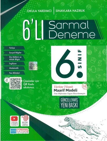 Evrensel İletişim 2026 6. Sınıf Sarmal 6 Lı Deneme Güncel Müfredat ürün görseli 1