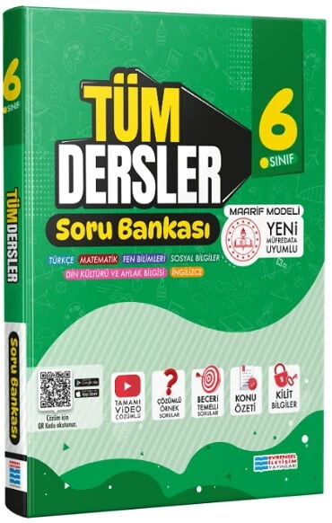 Evrensel İletişim 2026 6. Sınıf Tüm Dersler Soru Bankası Güncel Müfredat ürün görseli 1