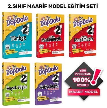 Mavi Boncuk 2. Sınıf Dopdolu Etkinlik Seti Güncel Müfrtedat 5 Kitap ürün görseli 1