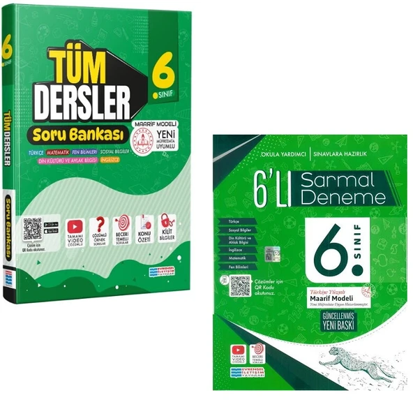 Evrensel İletişim 6. Sınıf Tüm Dersler Soru Bankası + Deneme Seti 2 Kitap Güncel Müfredat ürün görseli 1