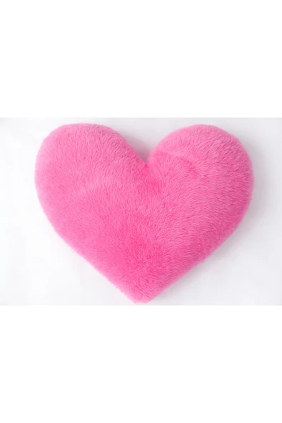 Yastıkland PEMBE PELUŞ KALP (30x30 ölçülerinde) ürün görseli 1