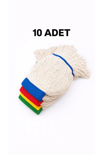ELCY 10 ADET Mop Araba Mopu Islak Saçaklı Mop ürün görseli 1