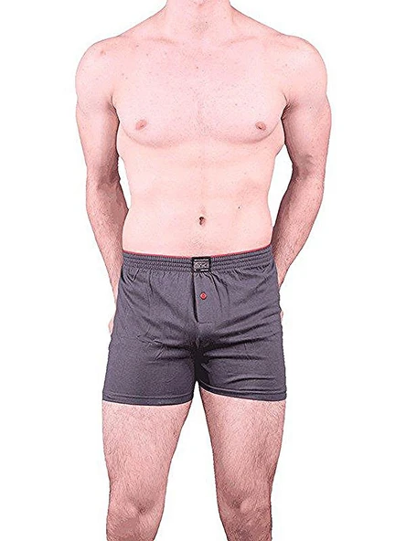 Anıt 1146 Erkek Düğmeli Boxer 3'Lü  2XL Antrasit ürün görseli 1
