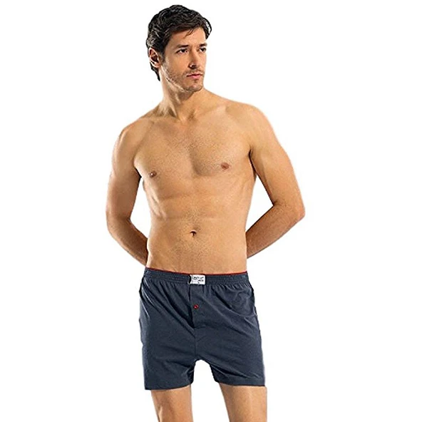 Anıt 1146 Erkek Düğmeli Boxer 3'Lü  M Antrasit ürün görseli 1