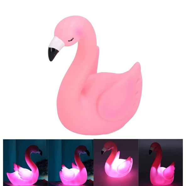 LED Işıklı Flamingo Masa Lambası ürün görseli 1