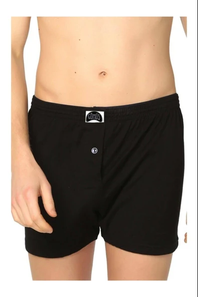 Gümüş Erkek Havlu Bel Pamuklu Boxer 4020 - 6 Adet  XL Siyah ürün görseli 1